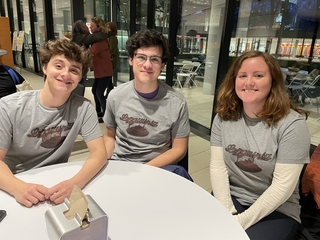 3 smiling students